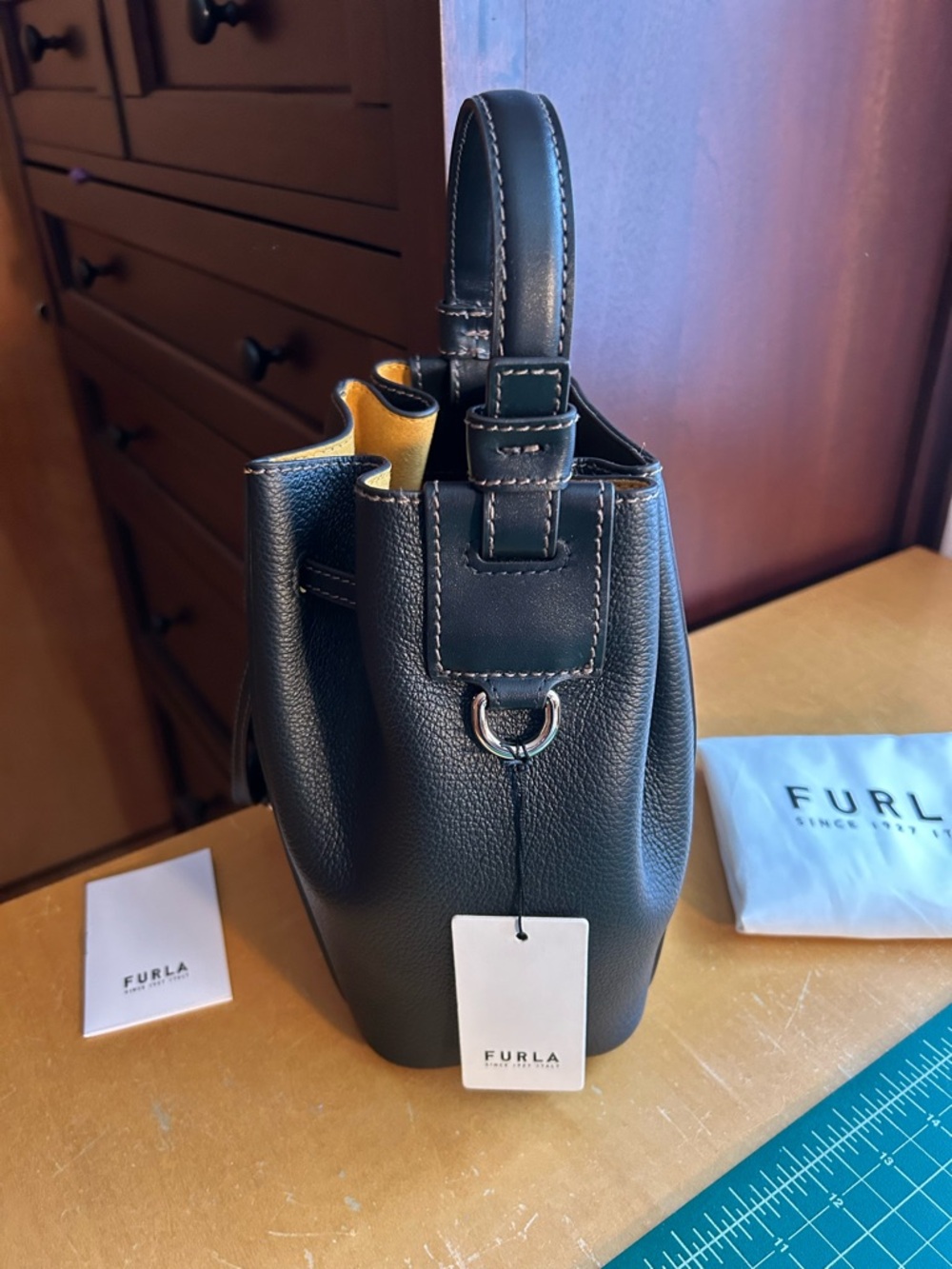 Furla Miastella Leather Bucket Bag - Picture 2 of 13